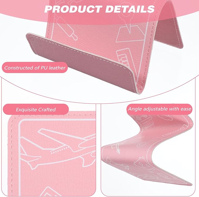 2Pcs Airplane Phone Holder, Flexible Phone Holder Travel Essentials for martphone, Tablet Travel PhoneHolder