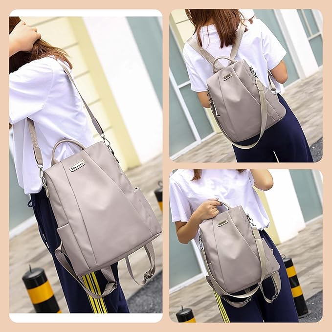 Women Backpacks Anti-Theft Ladies Backpack Purse, Women's Fashion Backpack Shoulder Bag with Replaceable Strap (Casual, Black)