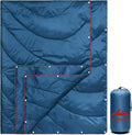 zzlamb Camping Blanket for Cold Weather,Outdoor Puffy Blanket Portable Down Alternative,Windproof Warm Cloak with Snaps,Cozy Quilt Backpacking Picnic RV Travel Plane Car Hammock Beach Climbing