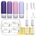 Mrsdry 16 Pack Travel Bottles for Toiletries, Leakproof Travel Containers for Toiletries, TSA Approved Silicone Travel Accessories Squeezable Refillable 3oz for Shampoo Conditioner Lotion