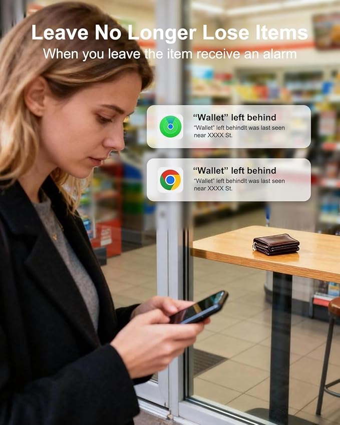 2026 Wallet Tracker Card (iOS and Android) Slim Tracking Card, 6-12 Years Battery Bluetooth Smart Card, Work with Apple Find My & Google Find Hub, GPS Locator for Luggage, Passports, Keys, Backpack