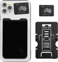 Phone Wallet - Adhesive Card Holder - Cell Phone Pouch - Stick on Lycra Pocket by Gecko - Carry Credit Cards and Cash