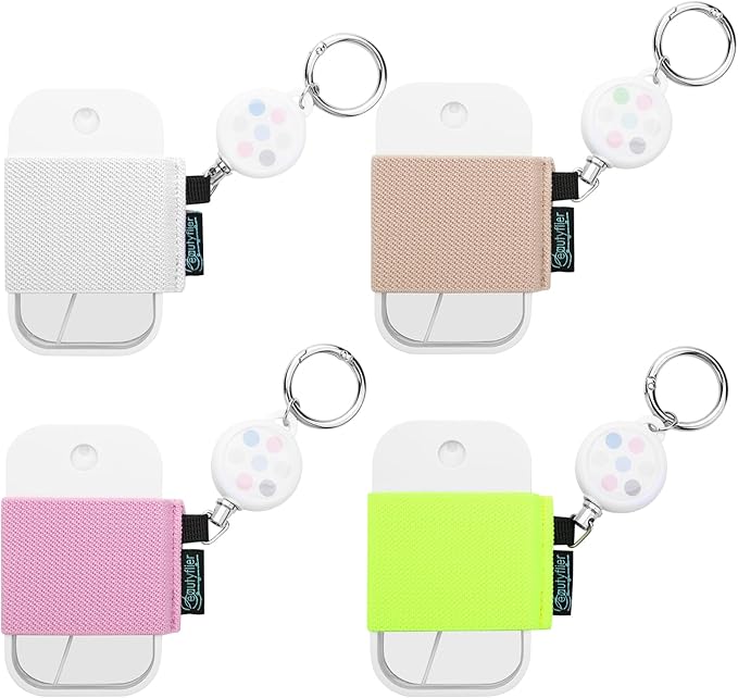 Beautyflier Pack of 4 Elastic Sleeve for Touchland Power Mist and Glow Mist 1FL OZ Hand Sanitizer Spray