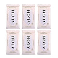 ALŌH Lavender Rosewood + Aloe Sanitizing Hand Wipes - Clean Hands, Clear Mind - On The Go Hand Sanitizer Wipes for Kids and Adults - Travel Size 6 Pack, 20ct (120 wipe)