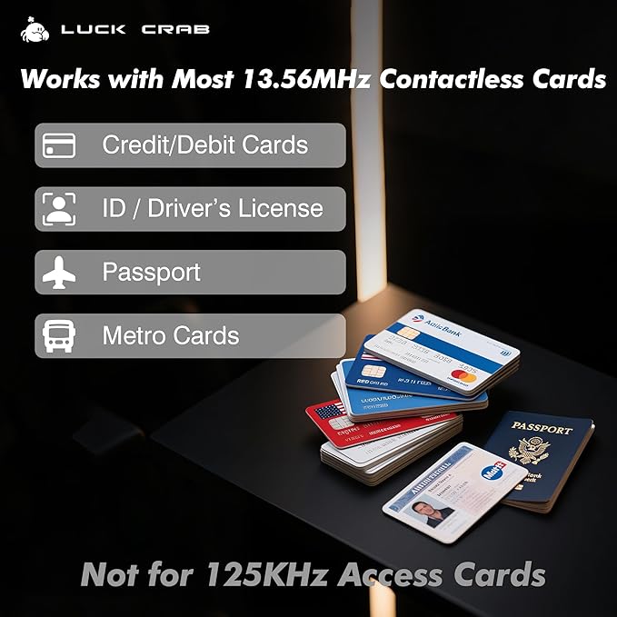 RFID Blocking Cards 2 Pack – Slim SafeCard NFC Wallet Protector for Contactless Credit/Debit Cards & Passports – Anti-Theft RFID Shield for Identity & Data Protection