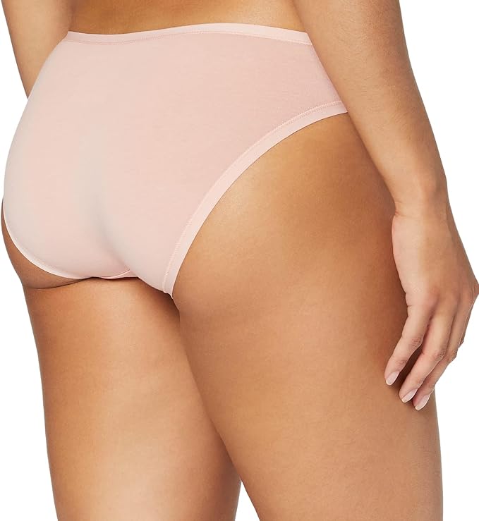 Amazon Essentials Women's Breathable Cotton Bikini Brief Underwear with Full Coverage, Multipacks