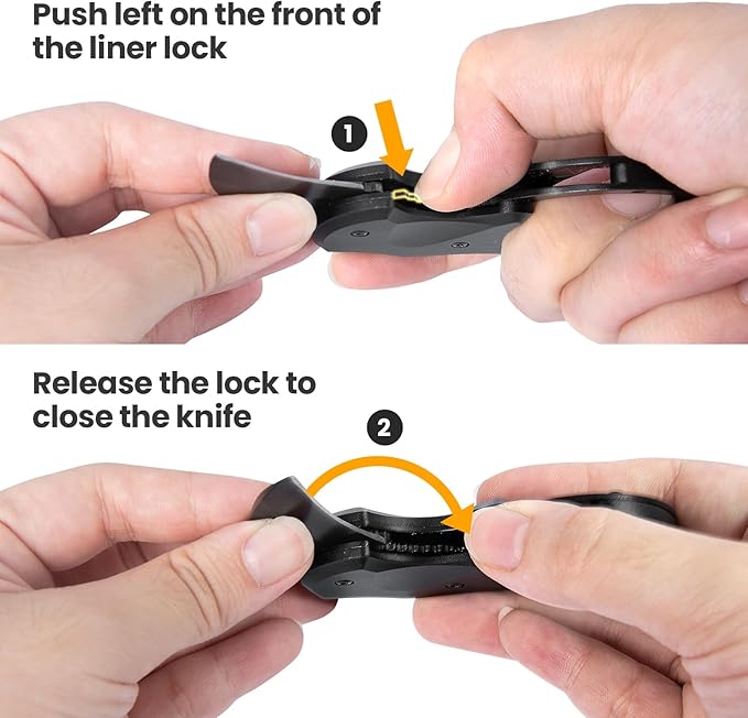 FUNBRO 2 Pack Small Pocket Knife Gifts for Men & Women, Folding Box Cutter, Birthday & Christmas Stocking Stuffers Gifts Idea for Wife Husband Dad Mom (Black & Pink)