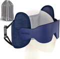 Inspireyes Travel Pillows for Airplanes, Airplane Pillow with Sleep Eye Mask, Comfortable Travel Essentials for Long Flight, Car Trip, 360° Headrest, Royal Blue