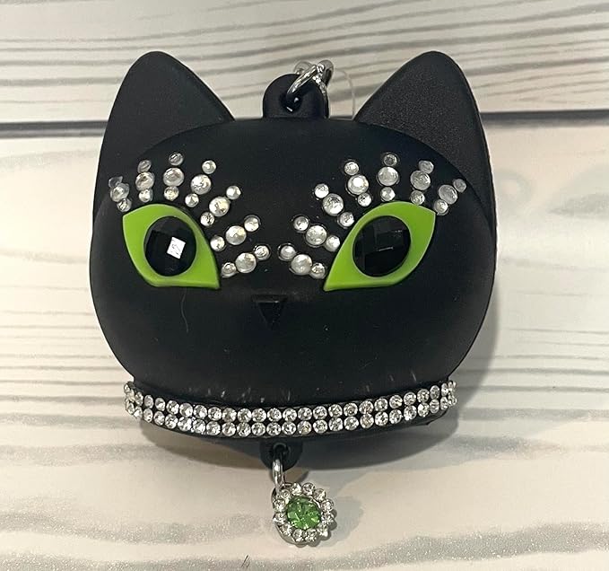 Bath and Body Works Glam Black Cat PocketBac Hand Sanitizer Holder