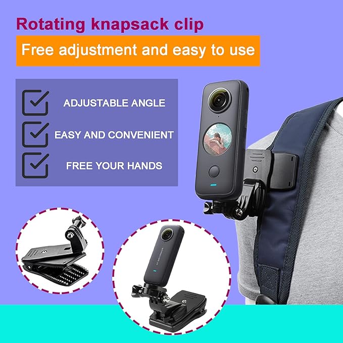44 in 1 Action Camera Accessory Combo Kit -Compatible with Insta360 One X4,X3,X2，One R, X，for Gopro Here 10,11