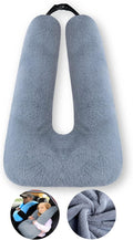 FHSGGP Travel Pillow Car Pillow Kid Car Sleeping The Sleeping Aid for Adults and Kids on Road Trips Kids Travel Pillow Gray