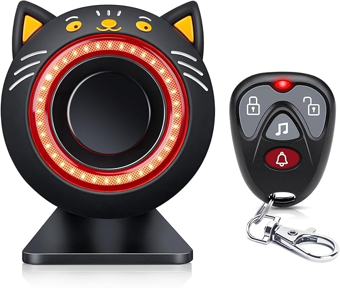 Electop 120dB Car Alarm System with Motion Sensor & Sound, Car Security System Anti-Theft Device Car Alarm with Wireless Remote & Led Light for Cars, Trucks, Suvs