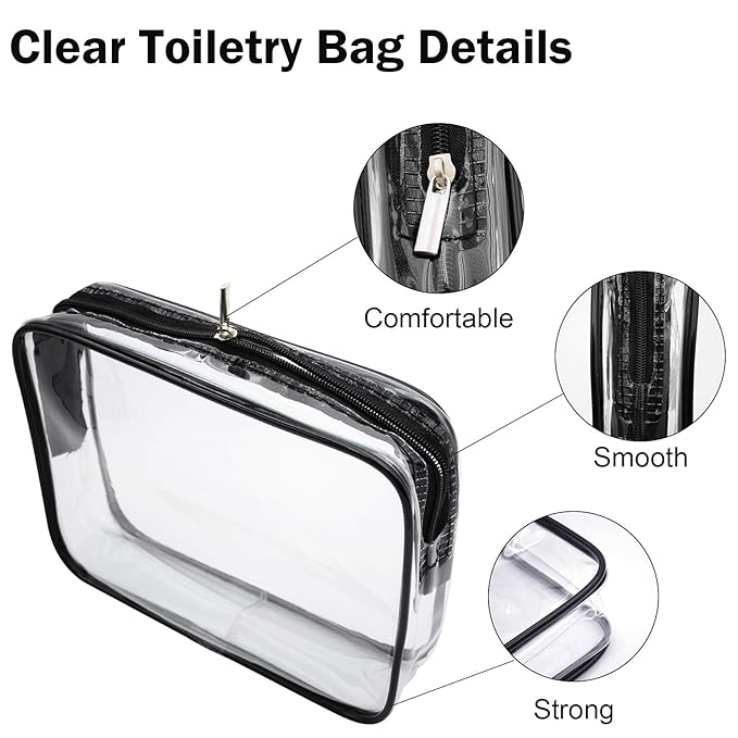 Cosywell Travel Size Bottles for Toiletries 13 Pack TSA Approved Toiletry Bottles Leak Proof Travel Kit for Women Men TSA Clear Toiletry Bag Shampoo Lotion Skincare Cosmetic Container（Brown）