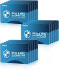 NEW RFID Blocking Card, 18 Pack Fuss Protection for Entire Wallet Shield, Credit Card Protector NFC Bank Debit Blocker, Identity Theft Prevention for Passport Travel Security (18)