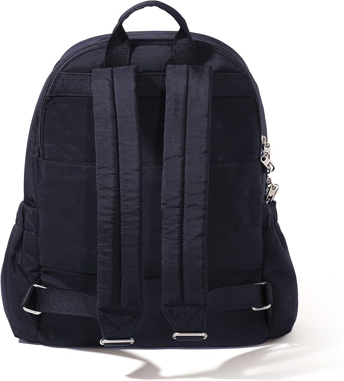 Baggallini Securtex Anti-Theft Laptop Backpack, French Navy