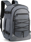 Carry on Travel Backpack, Flight Approved Personal Item Bag for Men Women, Door Lock, USB A/C Port, Shoe Bag, Fits 16" Laptop, Gray