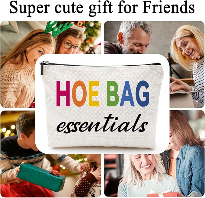 ZUYUROU Funny Gifts for Women, Friends, Hostess Gift Ideas Cool Gifts for Women Girls Birthday Gift Ideas Gag gifts Girls Weekend Overnight Fun Makeup Travel Bag Cosmetic Bag-Colorful