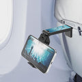 Beyond Cell Travel Accessories, Universal Seat Back Tray Table Hands Free Phone Clip Holder, Adjustable Pocket Size Airplane Travel Essentials Compatible with iPhone and Android Butterfly Reflection