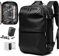BlackVoyage Vortex Vacuum Seal Travel Backpack 60L Expandable Air Compression System Water Resistant TSA Lock Carry-On Suitcase Luggage Black AERO - Vacuum Pump Included