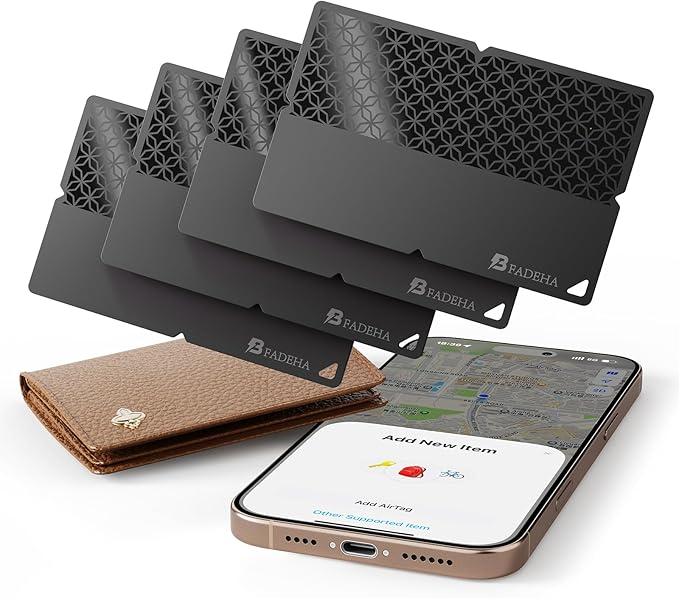 2026 [Apple MFi Certified] (iOS Only) Bluetooth Tracker Smart Card for Apple Find My iPhone Ultra-Thin Wallet GPS Tracker, 5-10 Years Staying Power, Keys Finder & Item Locator for Keys, Bags, Passport