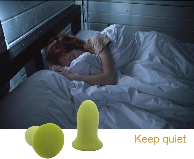 Fan Wu Soft Foam Earplugs 50 Pairs – 32dB Noise Reduction for Sleeping, Travel & Work | Small/XS Size for Kids & Women & Petite Adults | Reusable Comfort Fit | Green