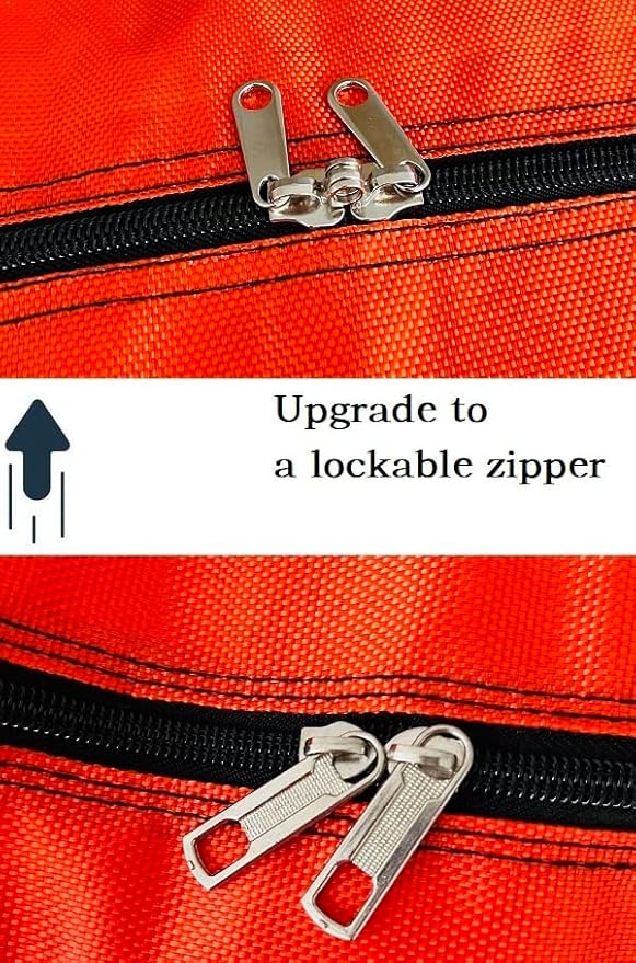 YiKitHom Extra Large Storage Duffle Bag with Zippers and Handles, Heavy Duty Blue Big Long Travel Bag -42x23x13.5Inch