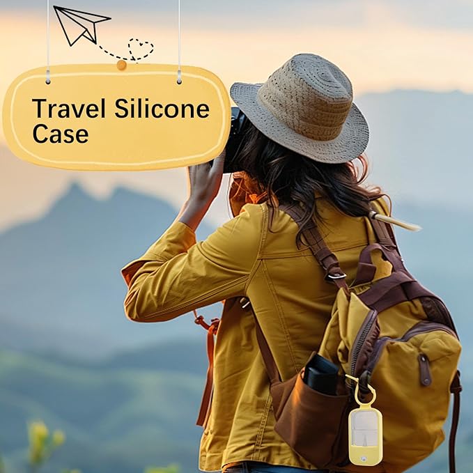 3Pcs Silicone Case for Touchland Hand Sanitizer Spray Protective Case with Keychain, Travel Size Hand Sanitizer