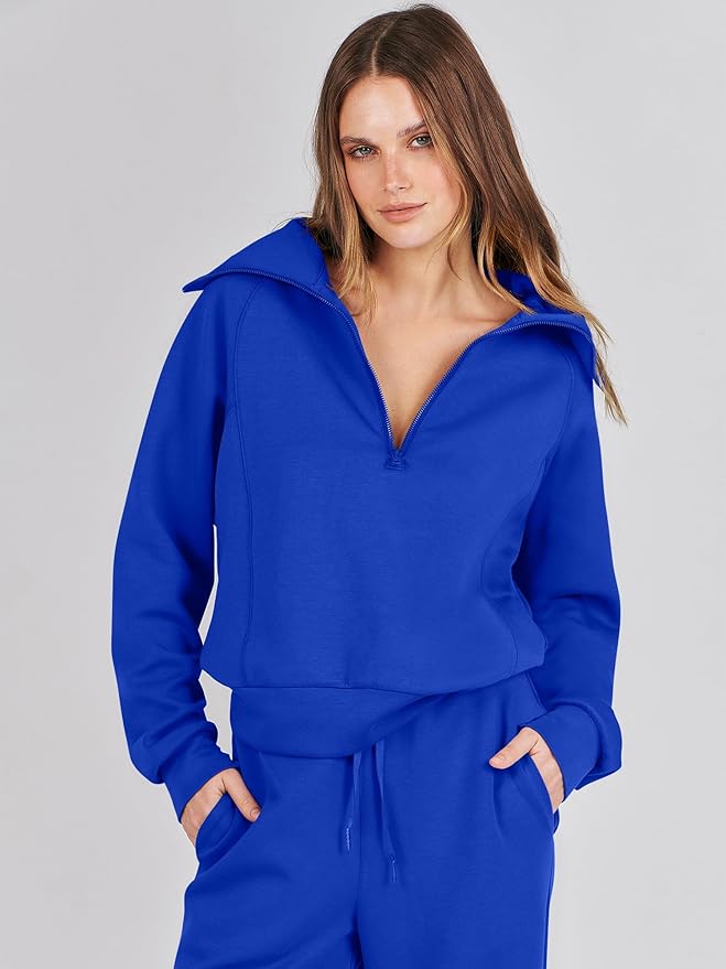 ANRABESS Women 2 Piece Outfits 2025 Fall Fashion Airport Wide Leg Pants Lounge Set Leisure Travel Vacation Clothes Sweatsuits