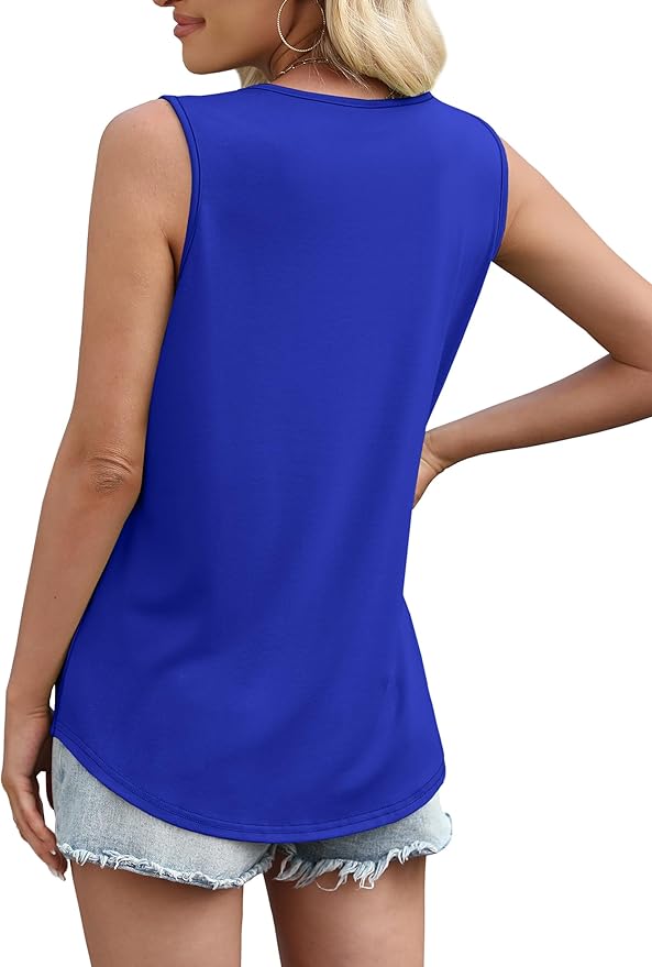 WIHOLL Women's Square Neck Tank Top