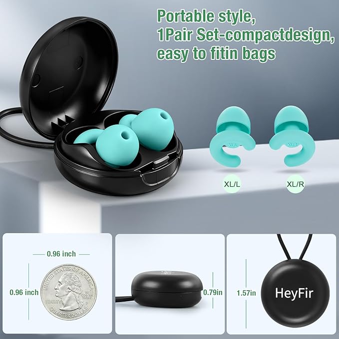 Ultra-Soft Noise Cancelling Ear Plugs, Reusable Silicone for Sleep Concerts Travel Office,33dB (NRR),Ergonomic Integrated Design Fit for Small Ear Canals Noise Sensitivity (Purple, 1 Pair)