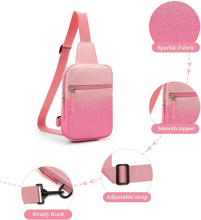 Mothers Day Gifts for Daughter, Birthday Graduation Gifts for 8 9 10 11 12 Year Old Teens Girls Her,Fanny Pack Sling Crossbody Bag Belt Bags Purse, Preppy Teen Girl Gift Trendy Stuff Travel Essentials