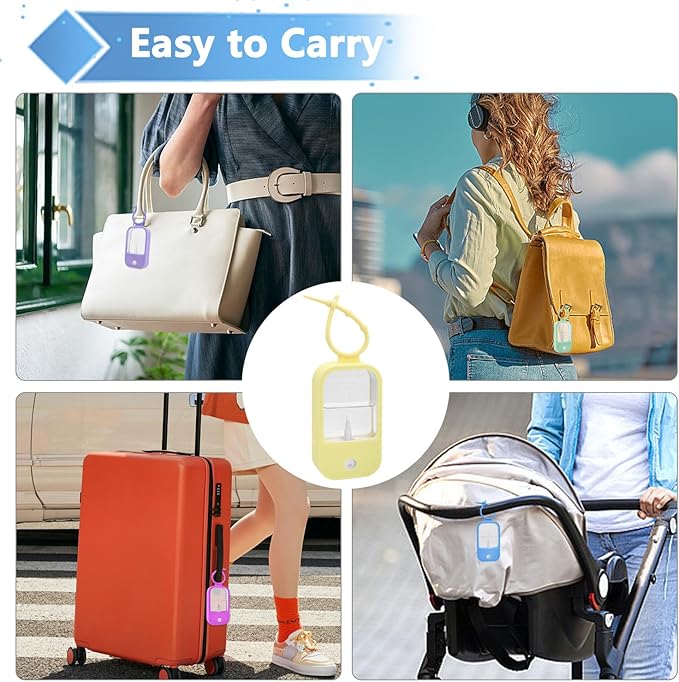 Silicone Case Compatible with Touchland Hand Sanitizer Spray (Fit for 1 FL OZ) Hand Sanitizer Holder Protective Case