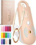 Vantamo Personal Alarm for Self Defense with Low Battery Notice, Strobe Light & Extra Loud 130 dB Double Speakers Safety Keychain Set for Women, Rechargeable Panic Button for Womens Self Defense