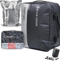 Black Voyage Reusable Vacuum Compression Travel Bag for Carry-On Suitcase and Backpack, Recycled IP67 Waterproof Space Saver Vacpack (1-Pack, 41L - Pump Included)