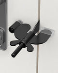 Upgraded Portable Door Lock Home Security Hotel Door Locks for Travelers with Protective Silicone Caps, Travel Lock for Hotel Door Toolless Installation - Ideal for Travel Hotel Home Apartment, Black