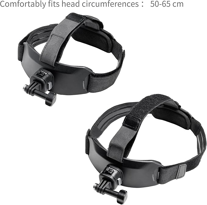 SMALLRIG Head Strap Mount with Magnetic Quick Release One-Click Button Adapter Base Adjustable Fit, for Hero 13/12/11/10/9 Black, for DJI Osmo Action 6/5 Pro/4/3, for Insta360 Ace Pro 2-5724