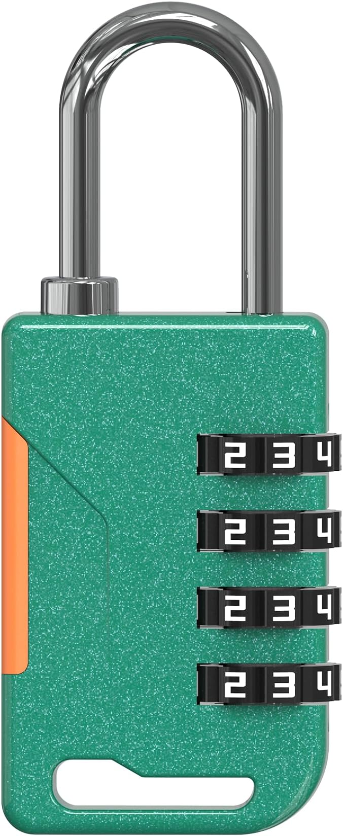 Combo Lock for Gym Locker, Versatile Small Padlock Combination, Travel Luggage Padlocks, 4 Digit Combination Lock for Locker, Cabinet, Suitcase Zipper, Storage Unit, Outdoor Use (Green)