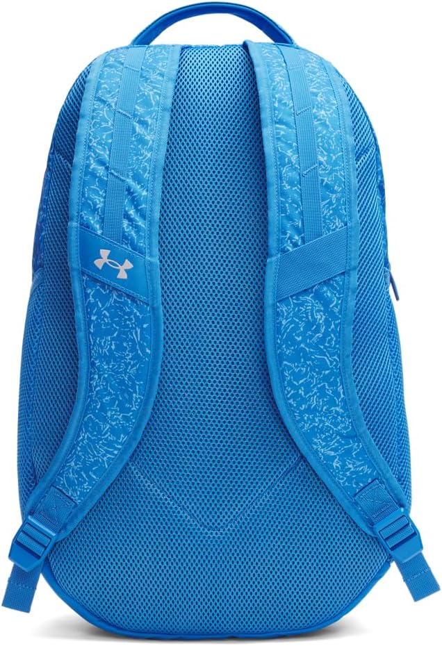 Under Armour Unisex Hustle 6.0 Backpack, (402) Blue Atlantis/Blue Atlantis/Metallic Silver, One Size Fits Most