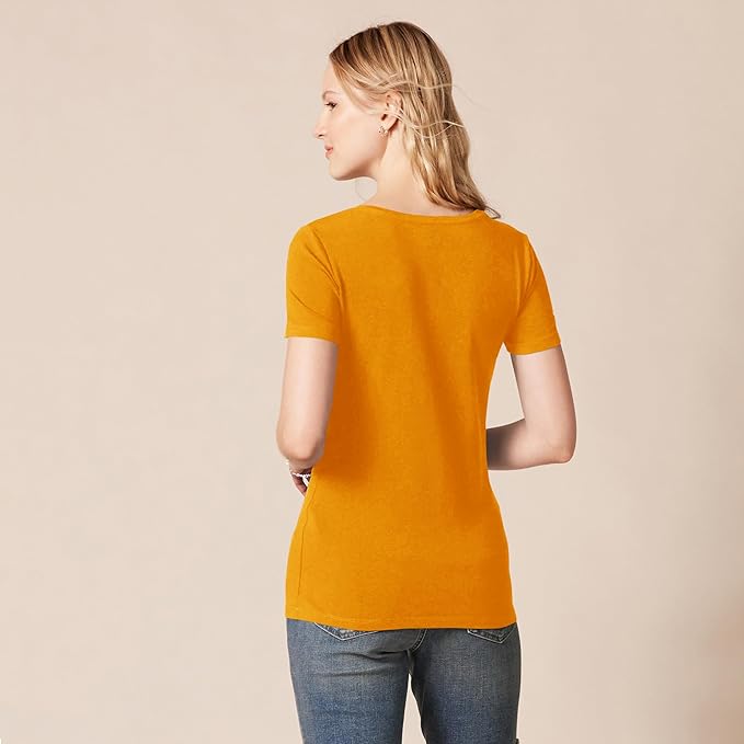 Amazon Essentials Women's Regular-Fit Short-Sleeve T-Shirt (Crewneck and V-Neck Options), Multipacks