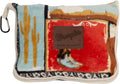 CARSTENS, INC. Travel Blanket, Premium Compact 2-in-1 Airplane Blanket/Pillow, Wrangler Vintage Western