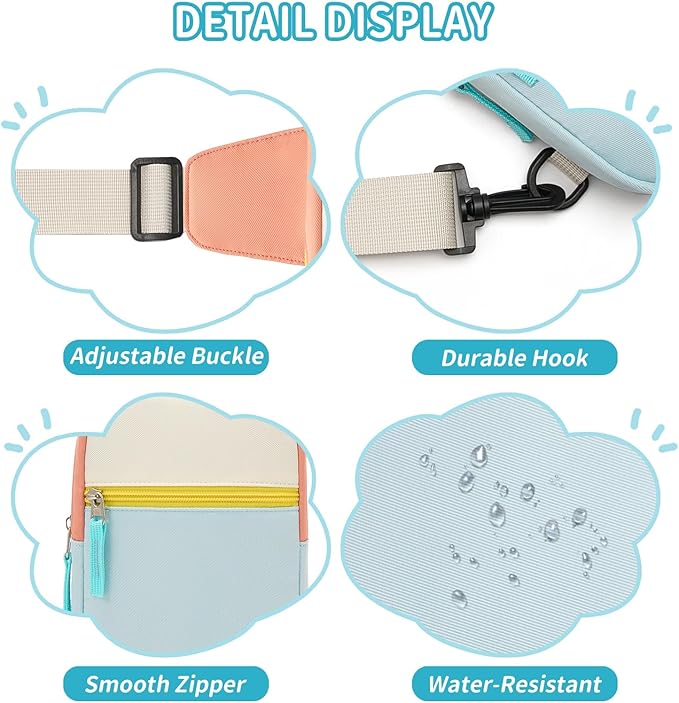 Mothers Day Gifts for Daughter, Birthday Graduation Gifts for 8 9 10 11 12 Year Old Teens Girls Her,Fanny Pack Sling Crossbody Bag Belt Bags Purse, Preppy Teen Girl Gift Trendy Stuff Travel Essentials