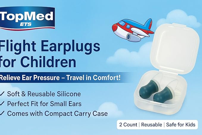 Flight Ear Plugs Pressure Relief Earplugs for Children 1 Pair