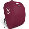 YOREPEK Padded Gate Check Stroller Bag Fits for Doona Car Seat Stroller with isofix Base, Sturdy Stroller Bag Backpack with Lockable Zipper, Foldable Stroller Cover for Airplane Travel, Wine Red