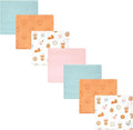 Hudson Baby Unisex Baby Cotton Flannel Receiving Blankets Bundle, Pumpkin Spice, One Size