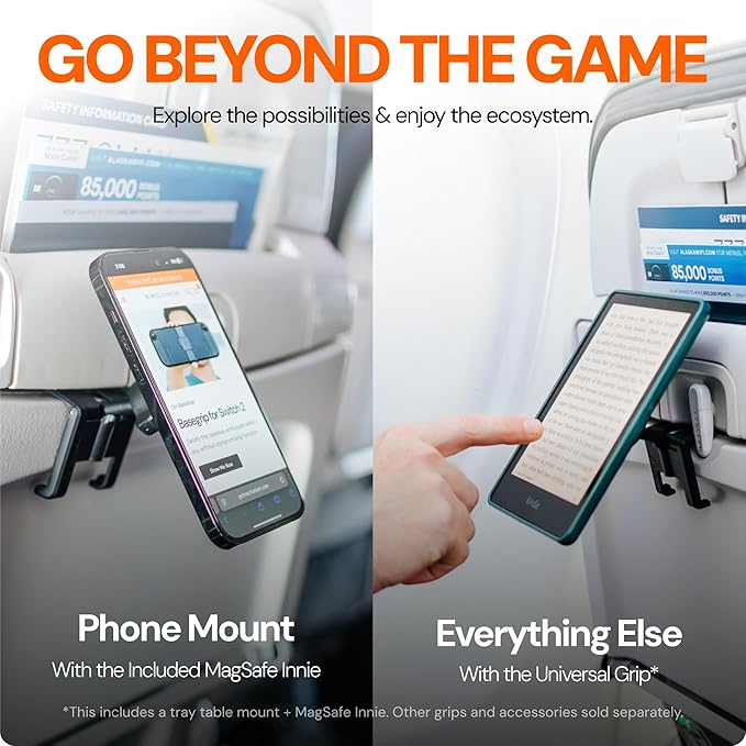 Mechanism Tray Table Mount & Magsafe Innie Airline Bundle | Airline Accessories