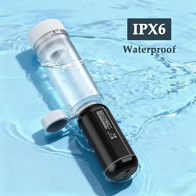 Portable Bidet for Travel, Rechargeable Travel Bidet Sprayer Fits Various Sizes of Water Bottles, Waterproof High Pressure Handheld Bidet for Women Men Personal Hygiene, Black