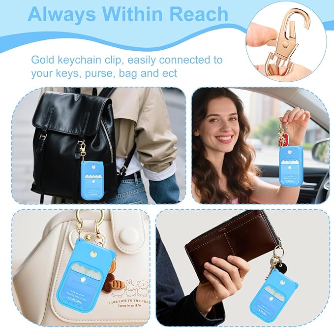 Hand Sanitizer Spray Case for Touchland Silicone Touchland Case Keychain Cute Hand Sanitizer Holder Keychain Compatible with Touch land Power Mist Gentle/Glow Mist