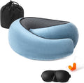 Travel Pillow Memory Foam Neck Pillow Support Pillow,Luxury Compact & Lightweight Quick Pack for Camping,Offices,Sleeping Rest Cushion,Portable Plane Accessories