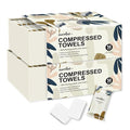 Ourmed Life Compressed Towel Tablets – Portable, Individually Wrapped Disposable Face Towels, Quickly Expand with Water, Soft & Lint-Free, 12‘’x10‘’ for Travel, Camping, Hiking, Backpacking (112 Ct)
