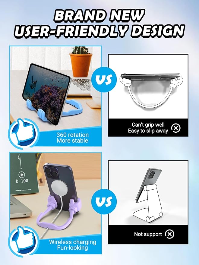 Moms Gifts for Mothers Day Wife: Gifts for Kids Teens Girls Boys Men Women Thumbs Up Lazy Cellphone Holder for Desk Funny for Adults Teenager Friends Stuff Stocking Stuffers Who Have Everything Ideas